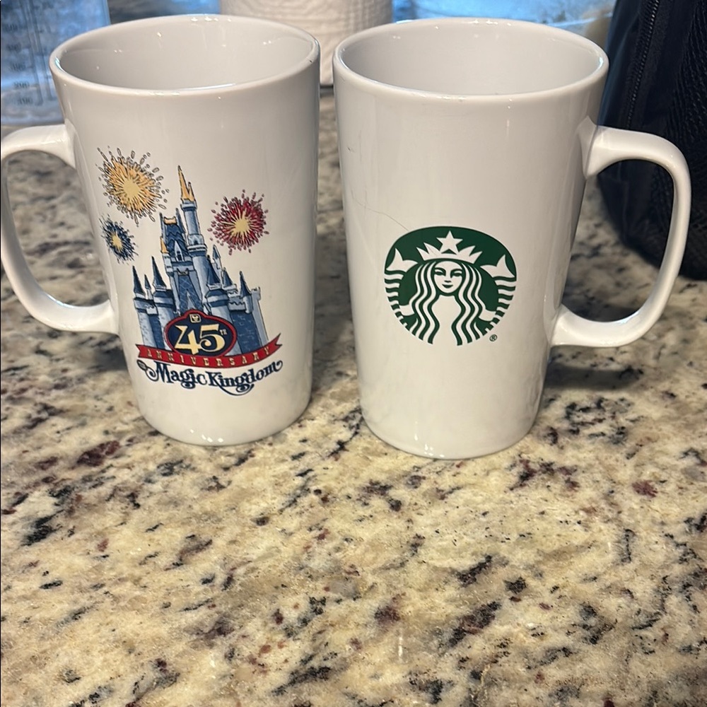 Starbucks White Ceramic Mug Set